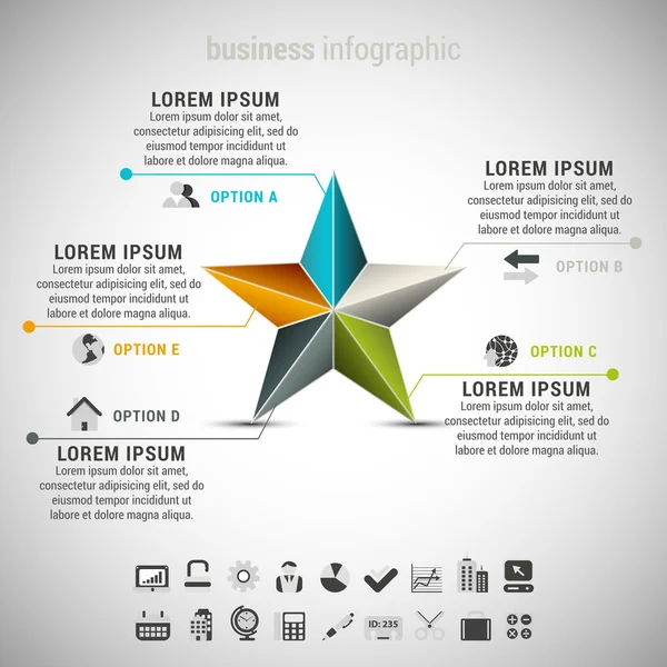 Infographic — Stockový vektor