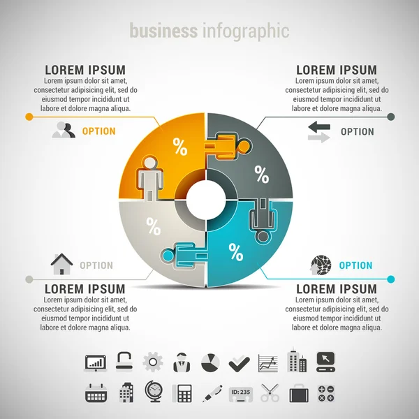 Infographic — Stockový vektor