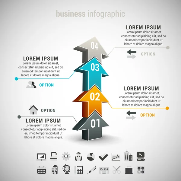 Företagsinformationsgrafik — Stock vektor