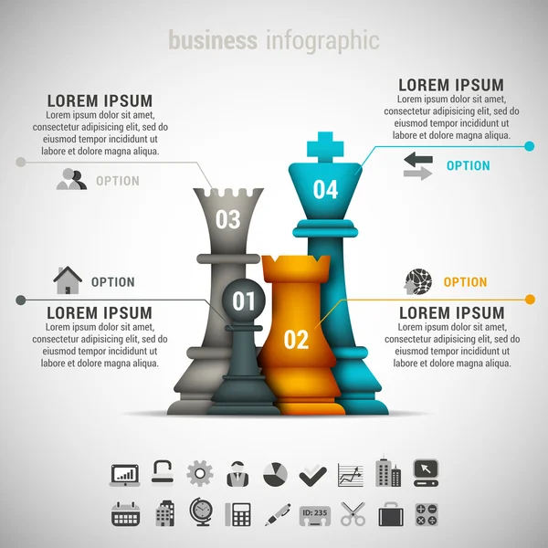 Infografía empresarial — Archivo Imágenes Vectoriales