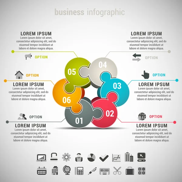 Infografica aziendale — Vettoriale Stock