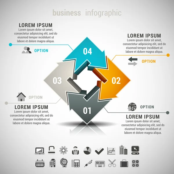 Business Infographic — Stock Vector