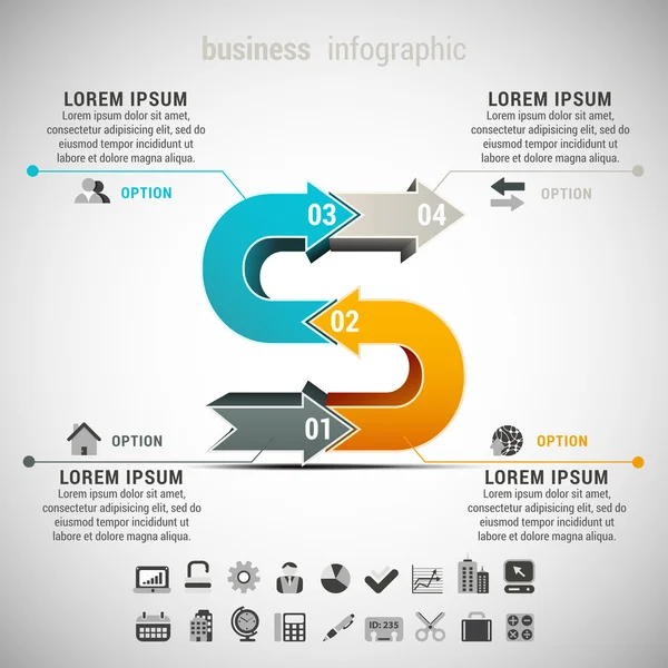 Företagsinformationsgrafik — Stock vektor