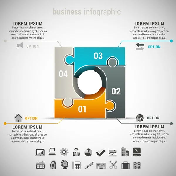 Business Infographic — Stock Vector