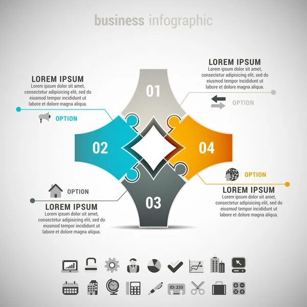 Infographie d'entreprise — Image vectorielle