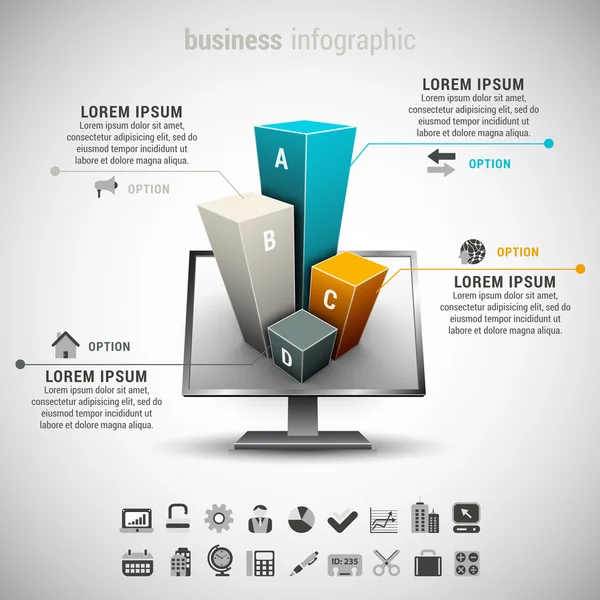 Infográfico de negócios —  Vetores de Stock
