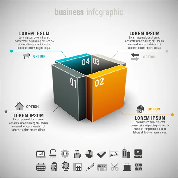 Business Infographic — Stock Vector