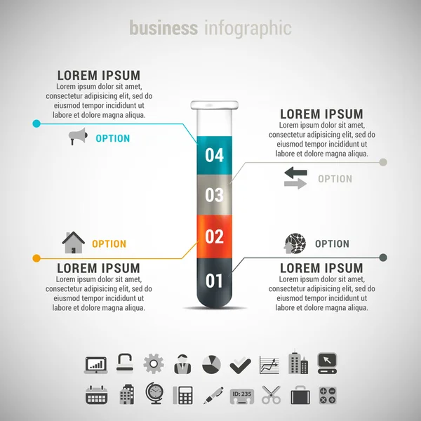 Infografía empresarial — Vector de stock