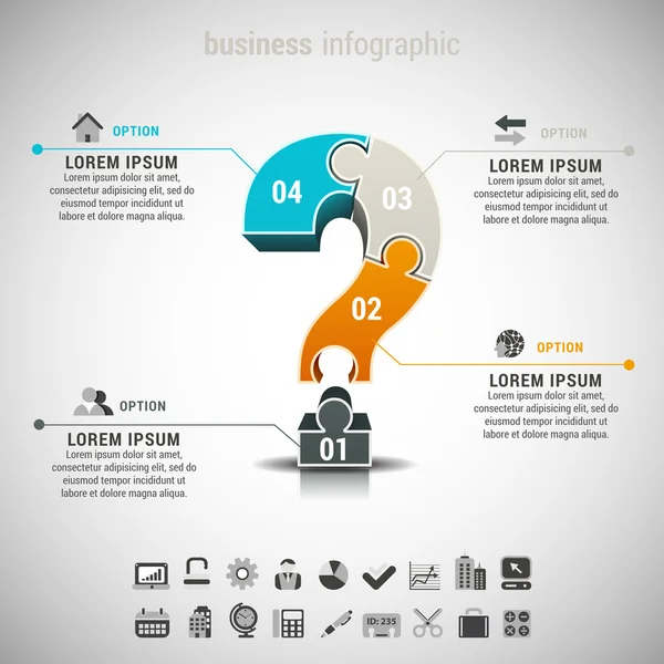 Business Infographic — Stock Vector