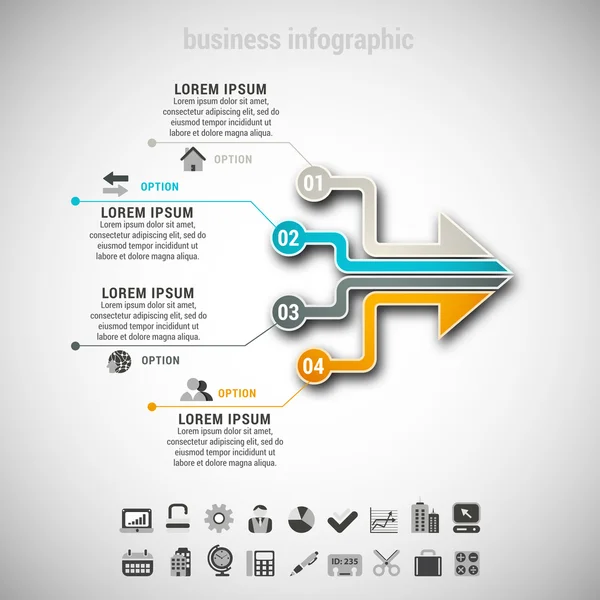 Business Infographic — Stock Vector