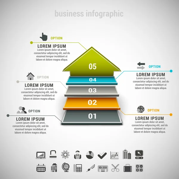 Business Infographic — Stock Vector