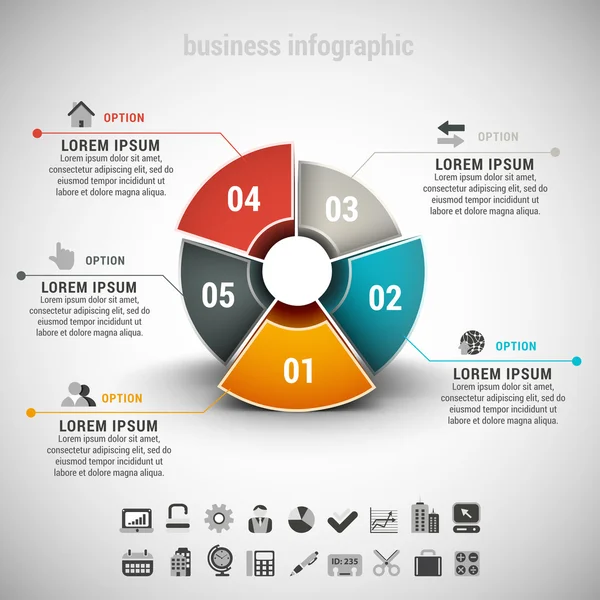 Business Infographic — Stock Vector