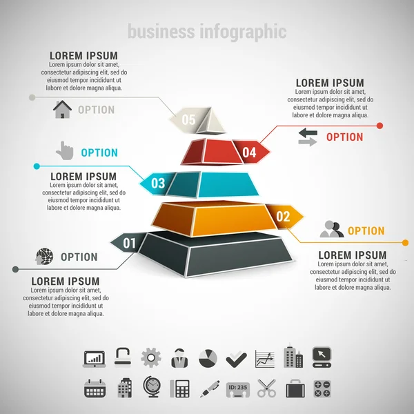 Infographie d'entreprise — Image vectorielle