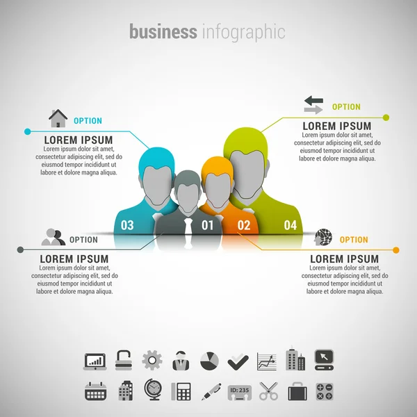 Infografika przedsiębiorstwa — Wektor stockowy