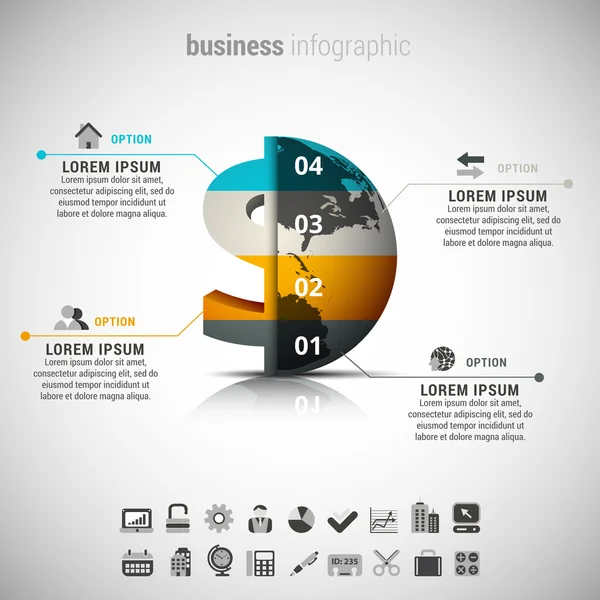 Business Infographic — Stock Vector