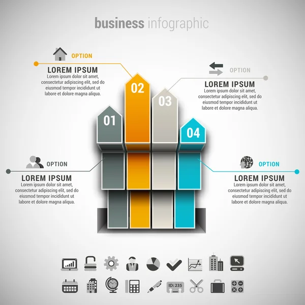 Infografika przedsiębiorstwa — Wektor stockowy