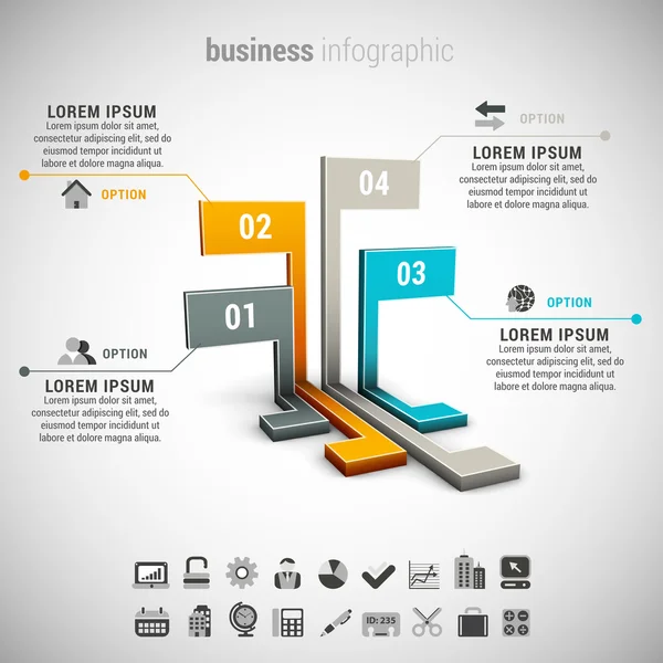 Бізнес інфографіки — стоковий вектор