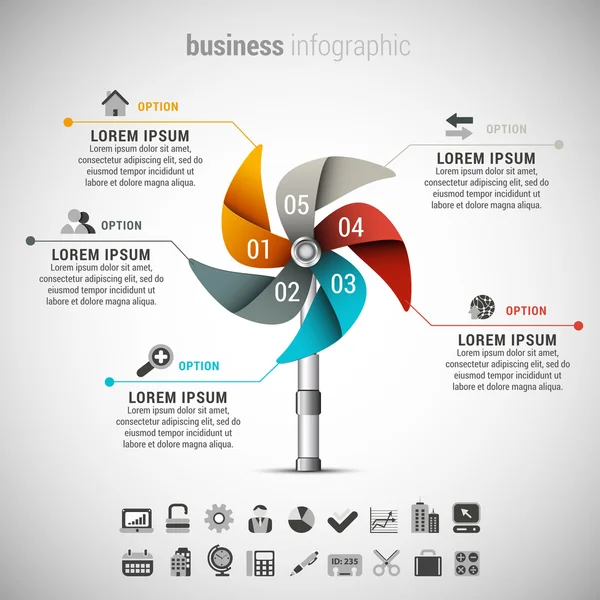 Infographie d'entreprise — Image vectorielle