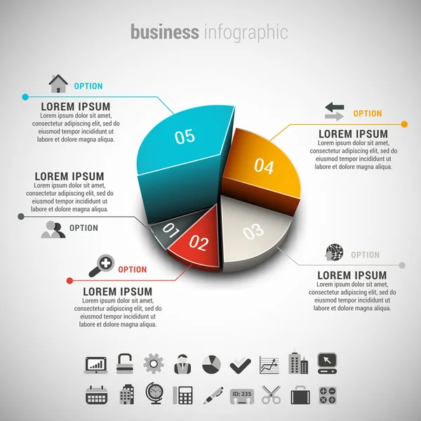 Infografika przedsiębiorstwa — Wektor stockowy