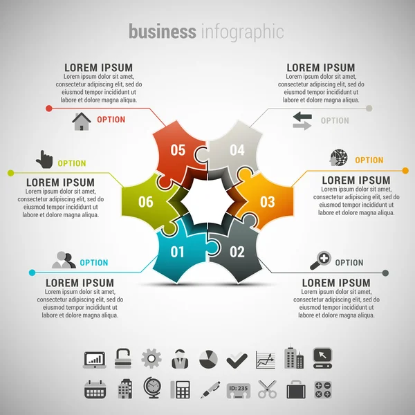 Business Infographic — Stock Vector