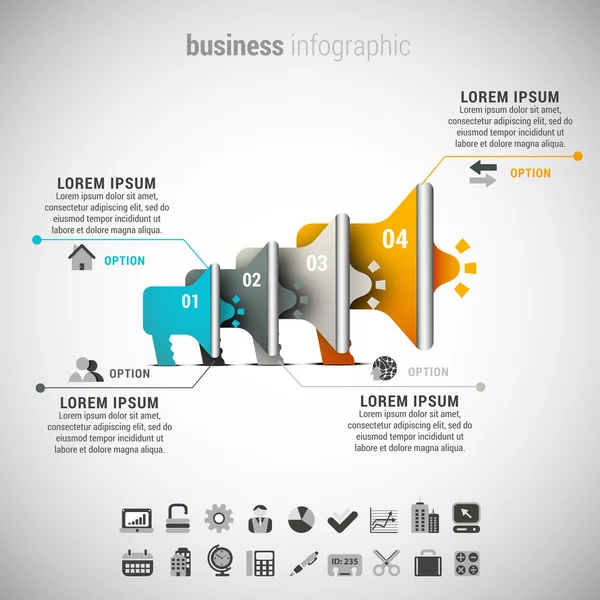 Infografika przedsiębiorstwa — Zdjęcie stockowe