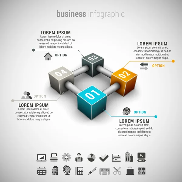 Wirtschaftsinfografik — Stockvektor