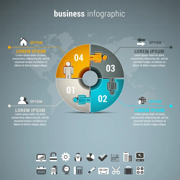 Infográfico de negócios —  Vetores de Stock