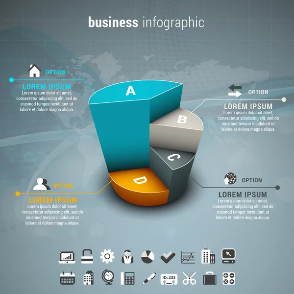 Infografika przedsiębiorstwa — Wektor stockowy