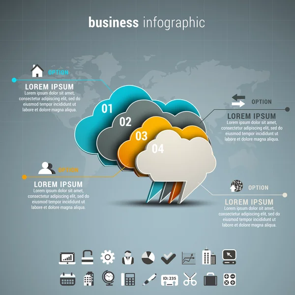 Business infographic — Stock Vector