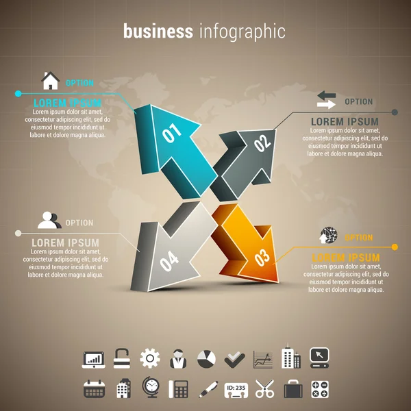 Business infographic — Stock Vector