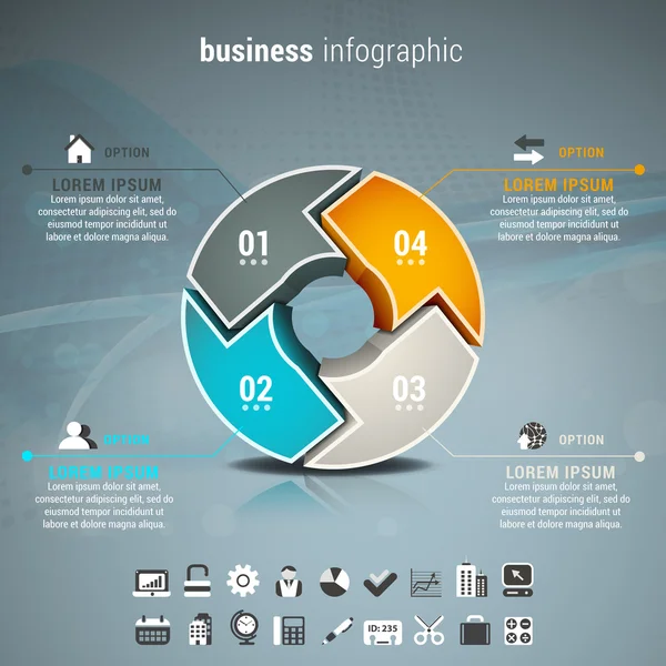 Business infographic — Stock Vector