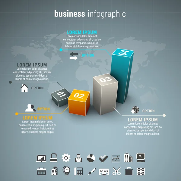 Business infographic — Stock Vector