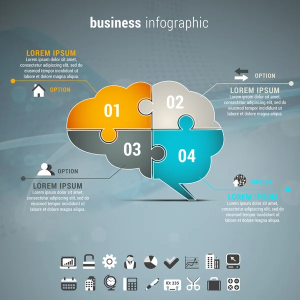 Infografika przedsiębiorstwa — Wektor stockowy