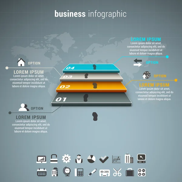 Üzleti Infografika — Stock Vector