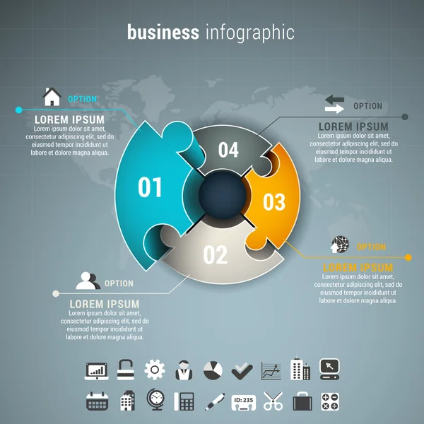 Infográfico de negócios —  Vetores de Stock