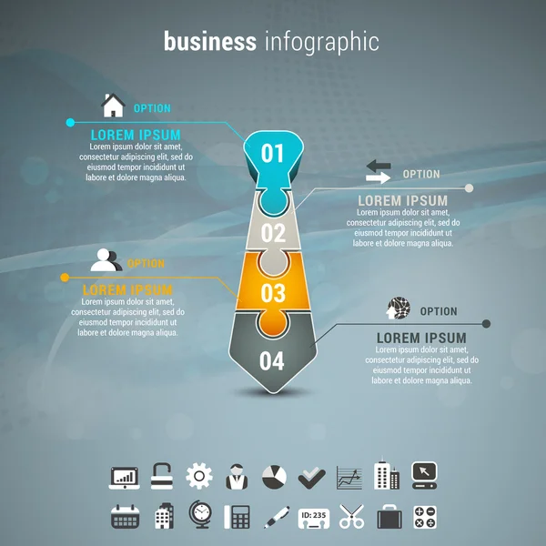 Infographie d'entreprise — Image vectorielle