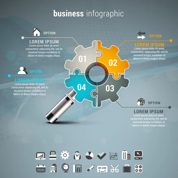 Business infographic — Stock Vector