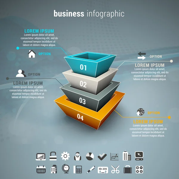 Infografika przedsiębiorstwa — Wektor stockowy