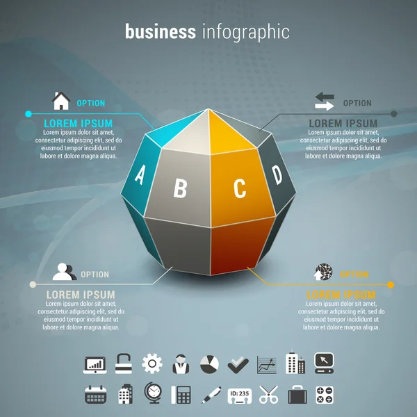 Business infographic — Stock Vector