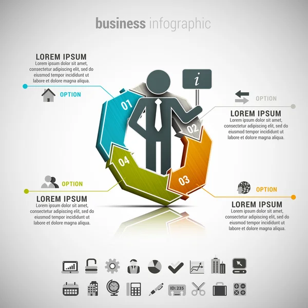 Business Infographic — Stock Vector