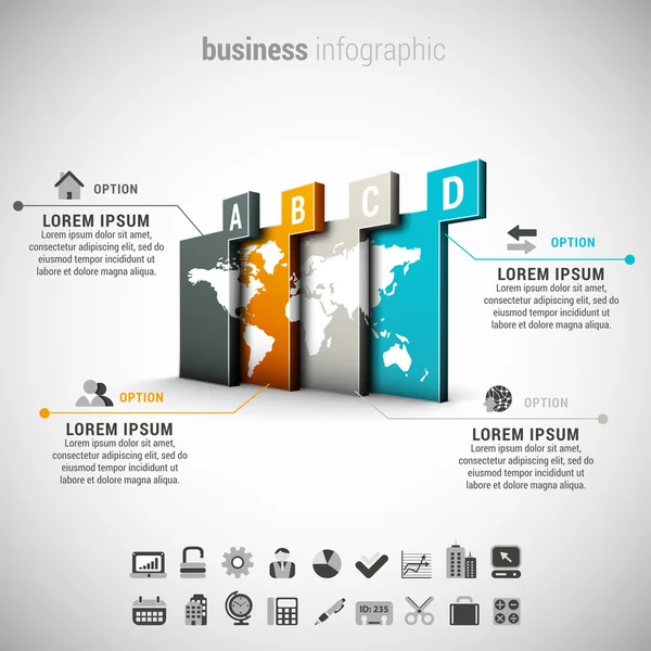 Business infographic — Stock Vector