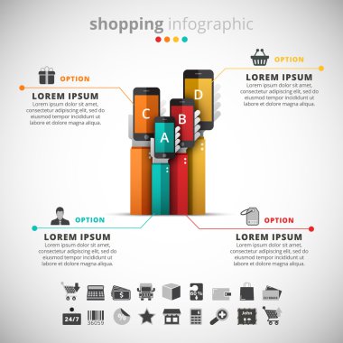 Creative Infographic alışveriş