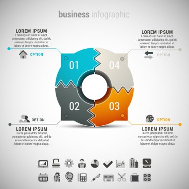 modern iş Infographic