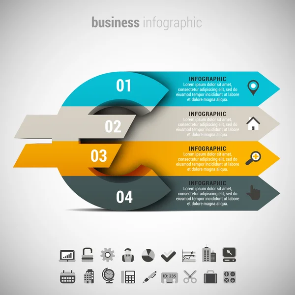 Infográfico de negócios criativos —  Vetores de Stock