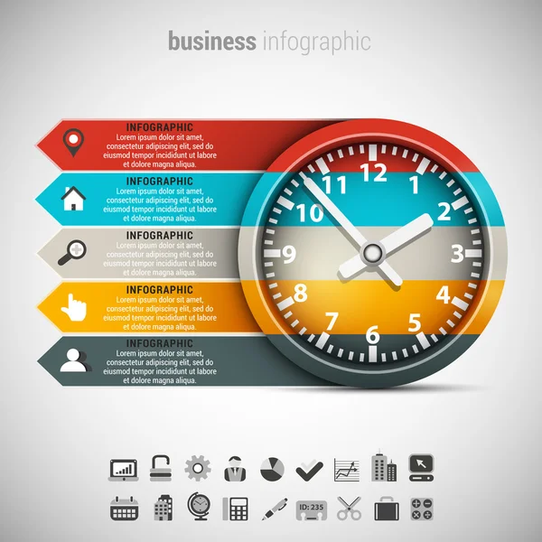 Infográfico de negócios criativos — Vetor de Stock