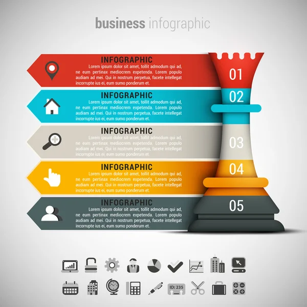 Crfeative Infographie d'entreprise — Image vectorielle