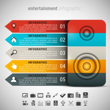 Yaratıcı eğlence Infographic