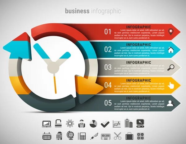 創造的なビジネスのインフォ グラフィック — ストック写真