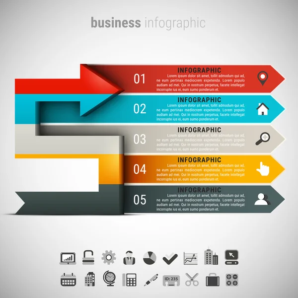 Yaratıcı iş Infographic — Stok Vektör