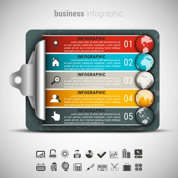 Infografik für kreative Unternehmen — Stockvektor